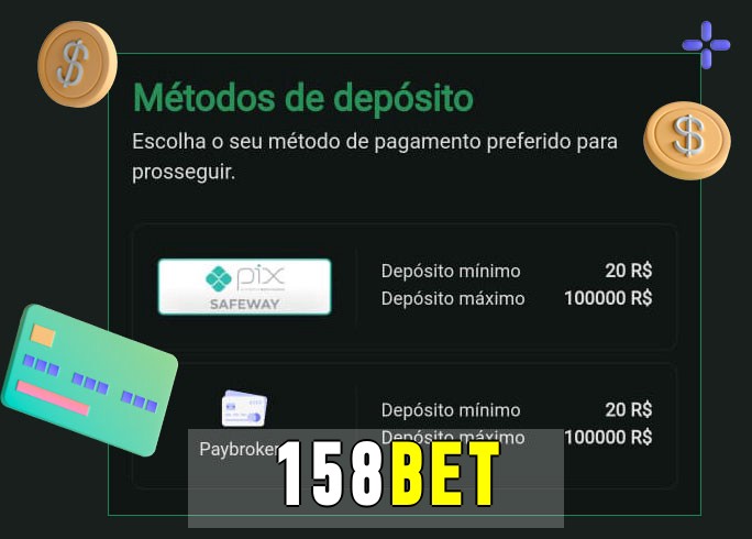 O cassino 158betbet oferece uma grande variedade de métodos de pagamento